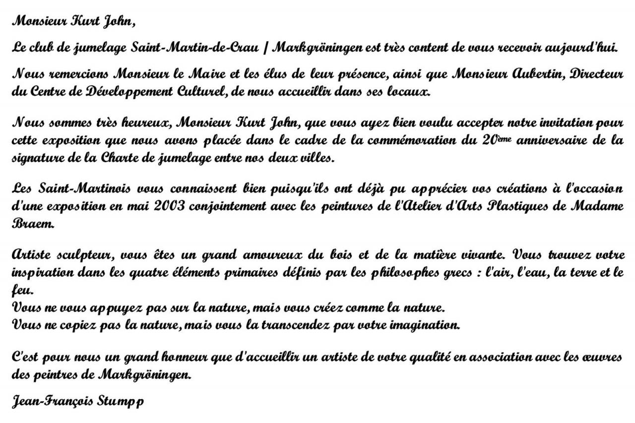 Discours